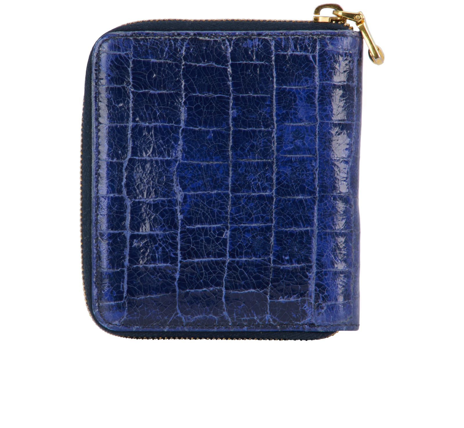 Miu Miu Vintage Wallet, &pound;220, Accessories, Blue, Croc Embossed, Back view